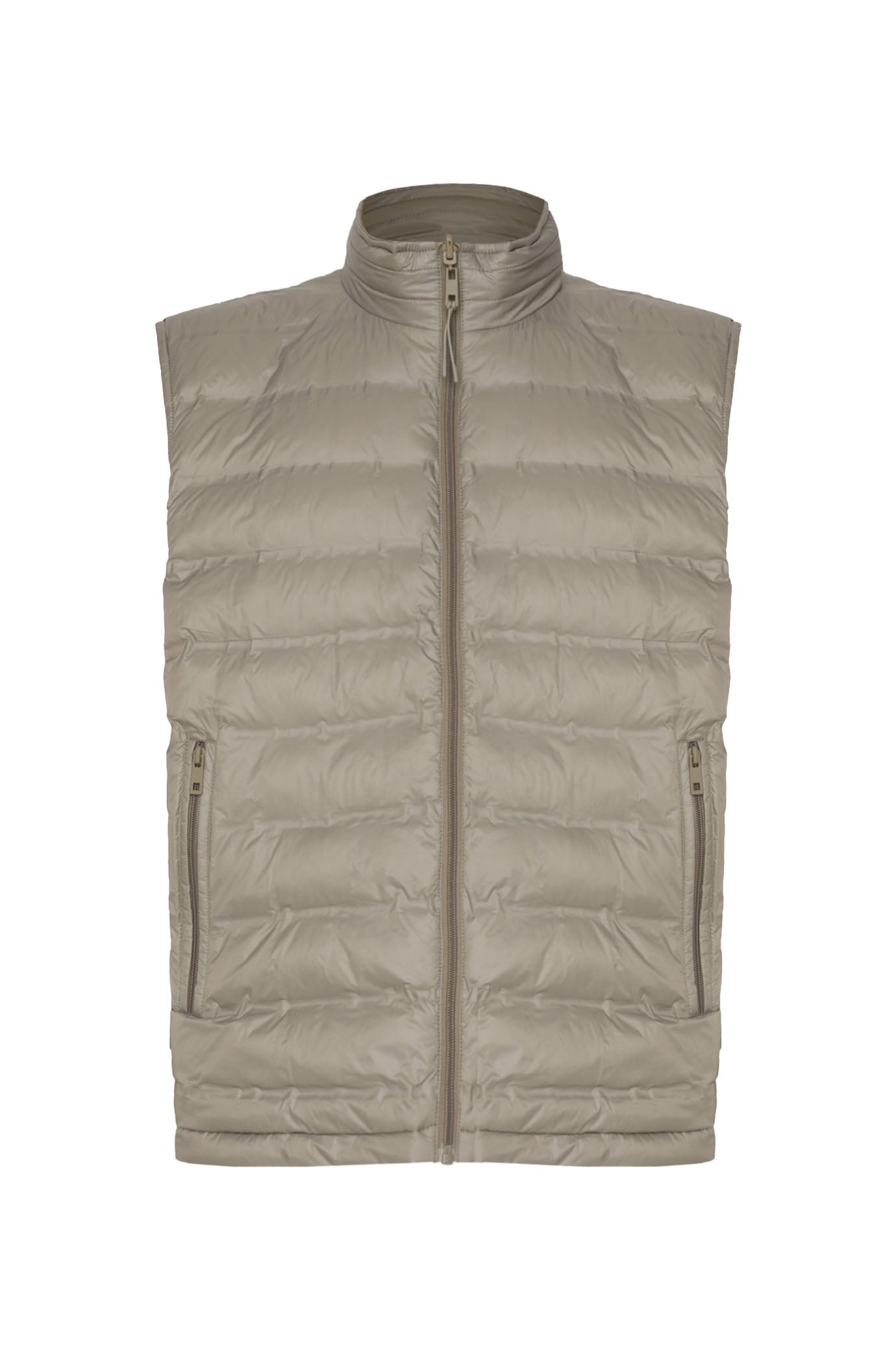 Giubbotto smanicato double face|Colore:Fango