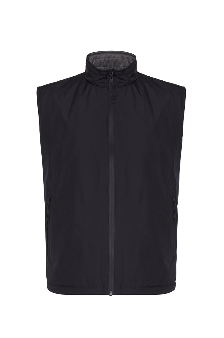 Giubbotto smanicato double face|Colore:Nero