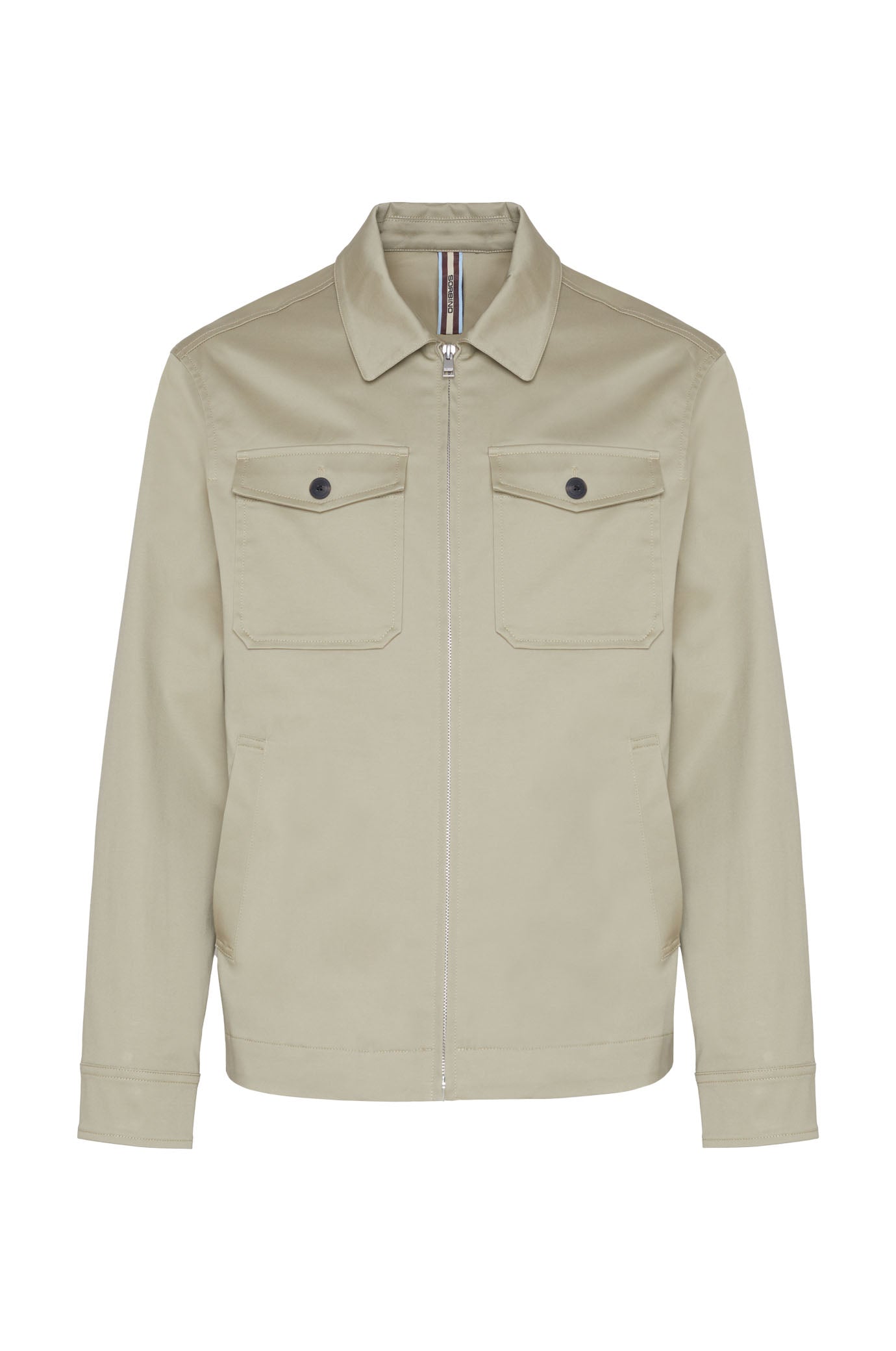 Giubbotto leggero doppia tasca|Colore:Fango