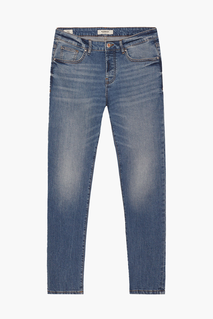 Jeans 5 tasche slim fit lavaggio chiaro|Colore:Denim