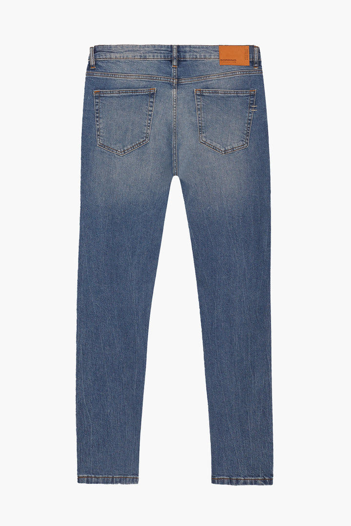 Jeans 5 tasche slim fit lavaggio chiaro|Colore:Denim