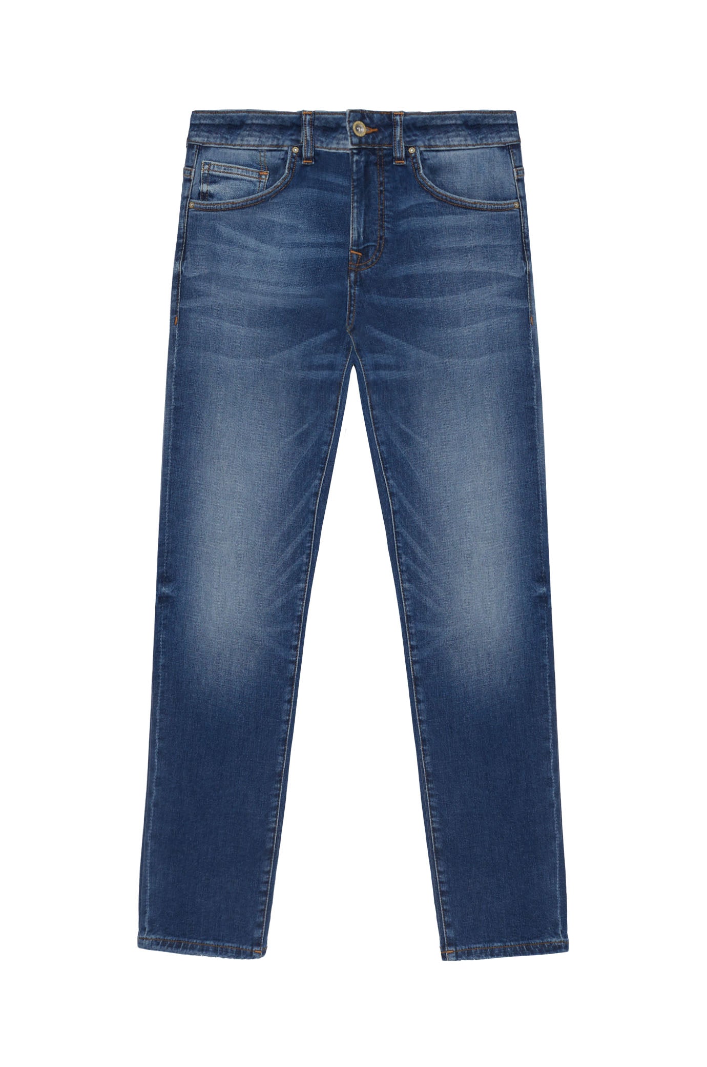 Jeans 5 tasche regular fit lavaggio medio|Colore:Denim