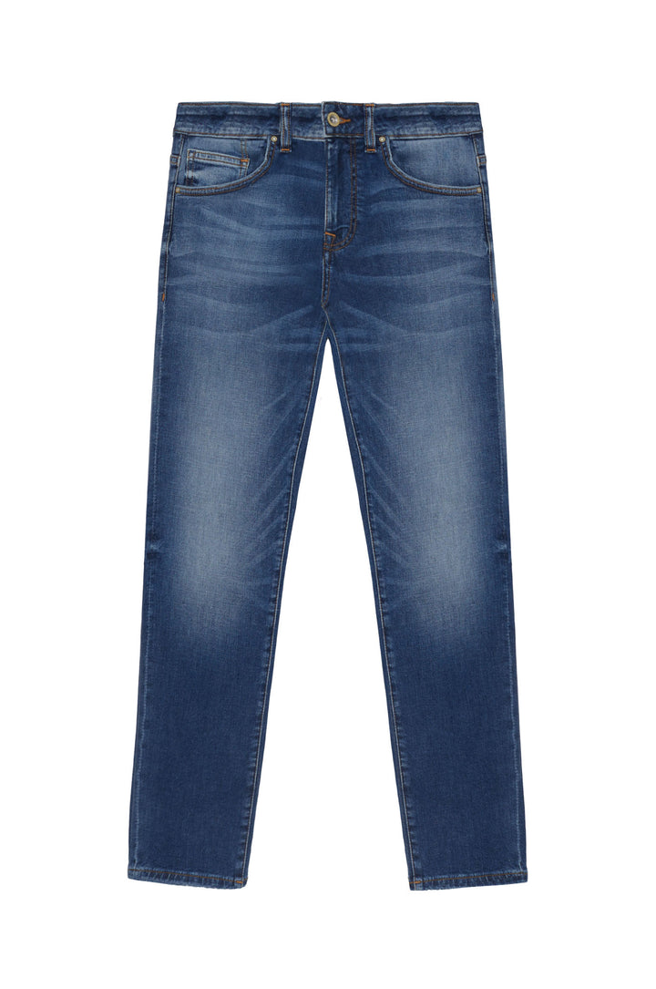 Jeans 5 tasche regular fit lavaggio medio|Colore:Denim