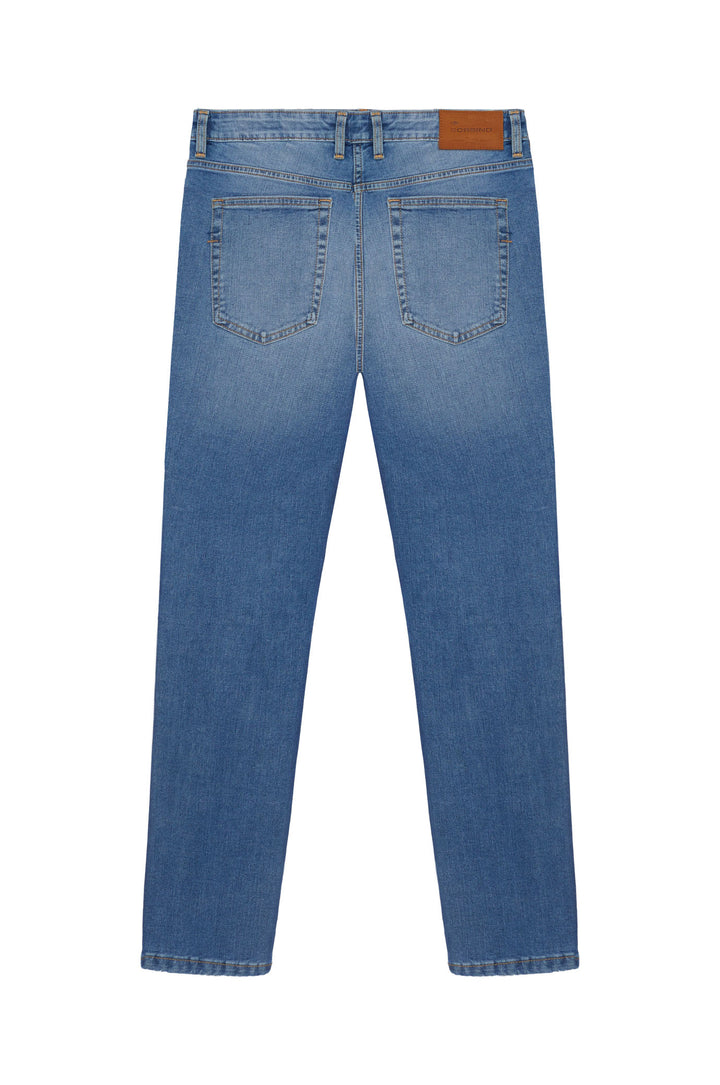 Jeans 5 tasche slim fit lavaggio chiaro|Colore:Denim