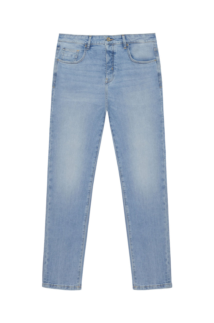 Jeans 5 tasche slim fit lavaggio chiaro|Colore:Denim