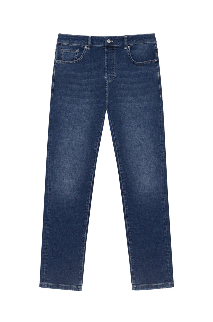 Jeans 5 tasche comfort fit lavaggio medio|Colore:Denim
