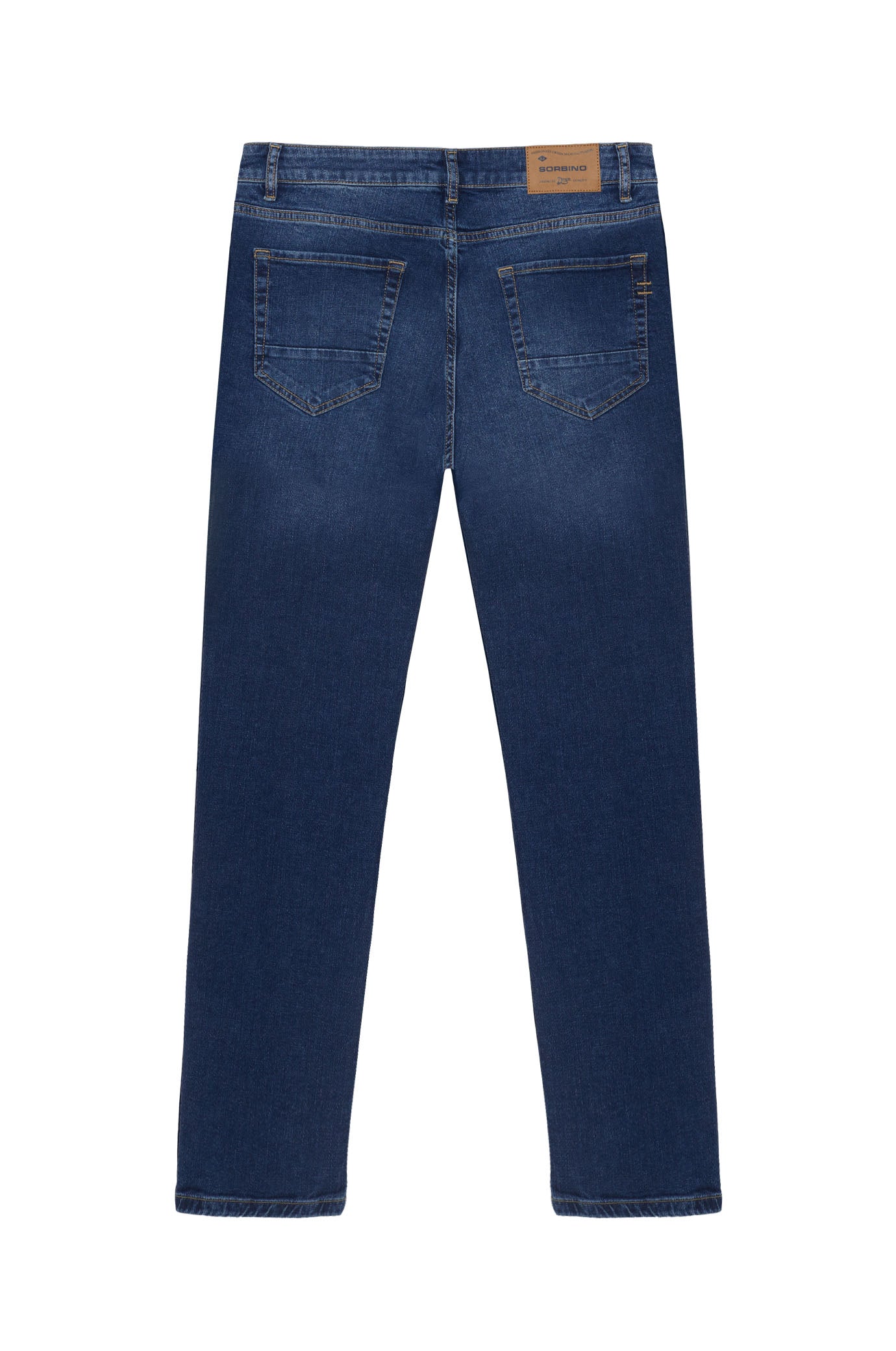 Jeans 5 tasche straight fit lavaggio scuro|Colore:Denim