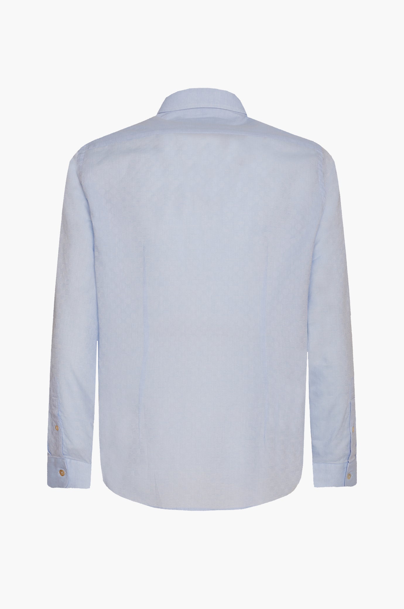 Camicia regular fit con micro trama|Colore:Azzurro