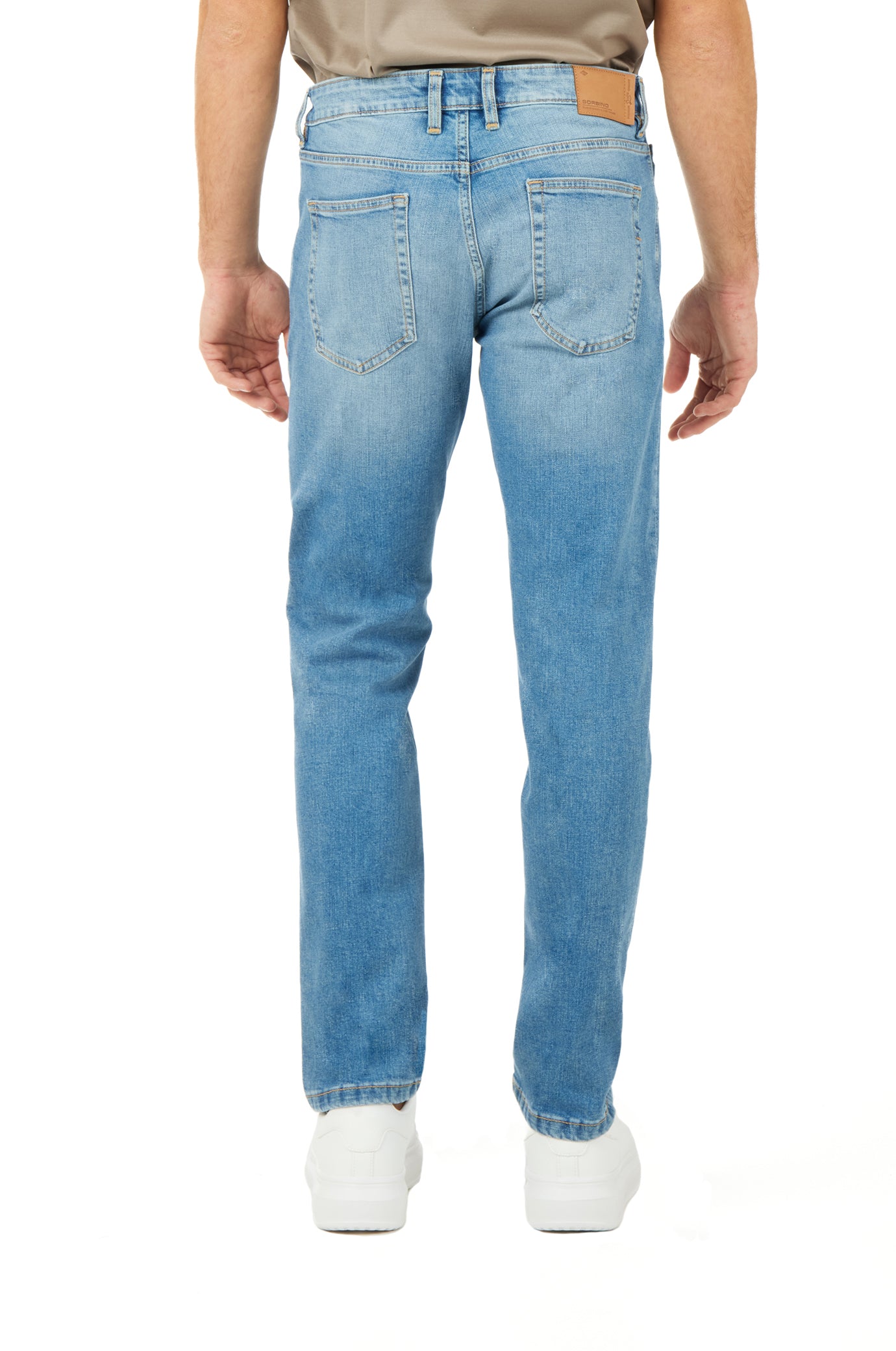 Jeans 5 tasche slim fit lavaggio chiaro|Colore:Denim