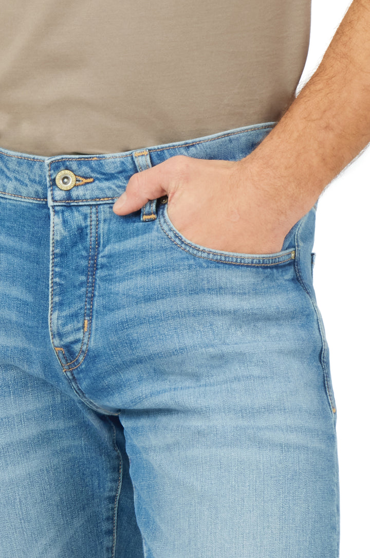 Jeans 5 tasche slim fit lavaggio chiaro|Colore:Denim