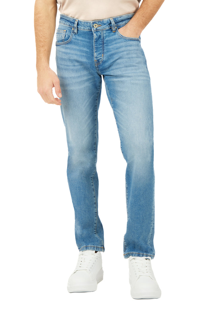 Jeans 5 tasche slim fit lavaggio chiaro|Colore:Denim