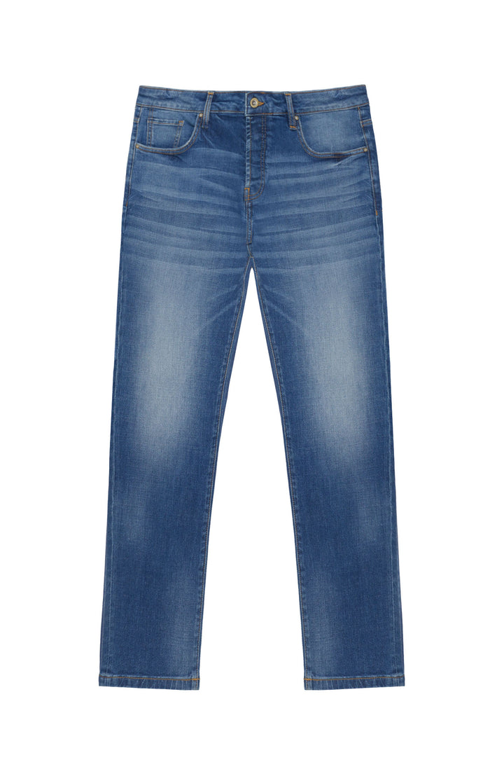 Jeans 5 tasche slim fit lavaggio medio|Colore:Denim