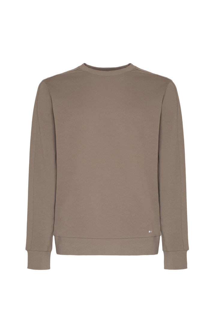 Felpa girocollo basic|Colore:Fango