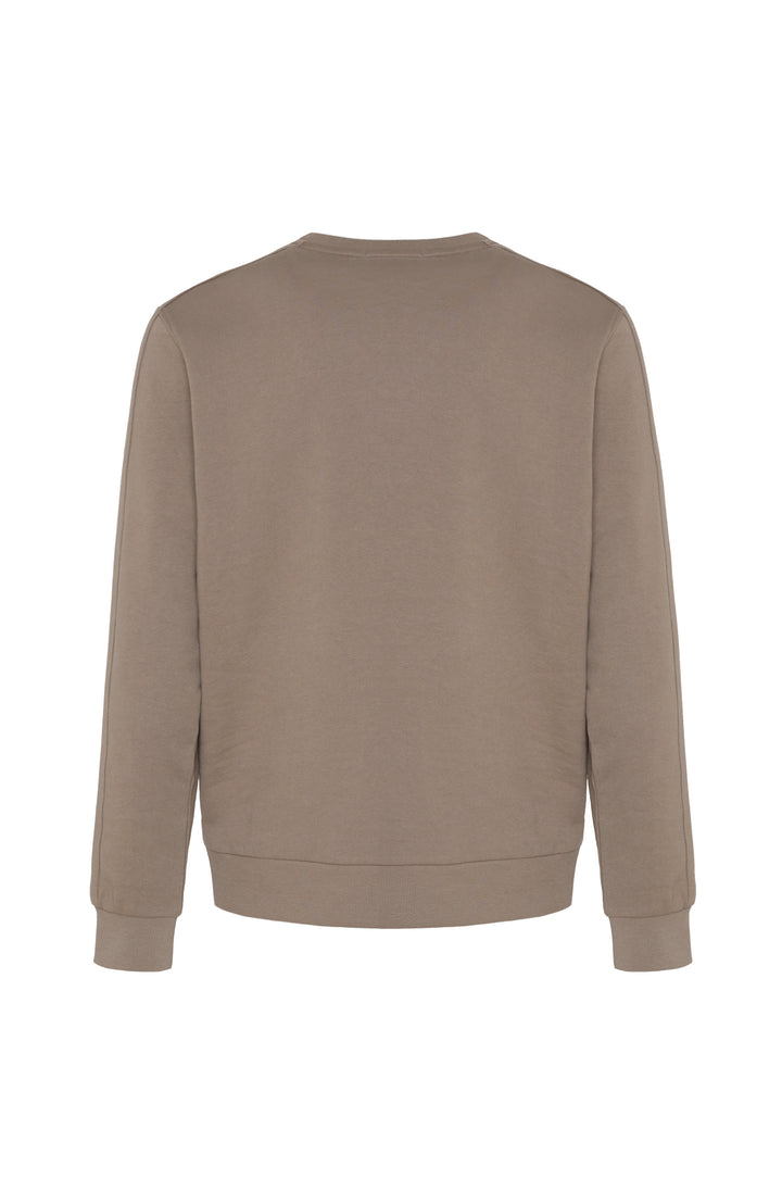 Felpa girocollo basic|Colore:Fango