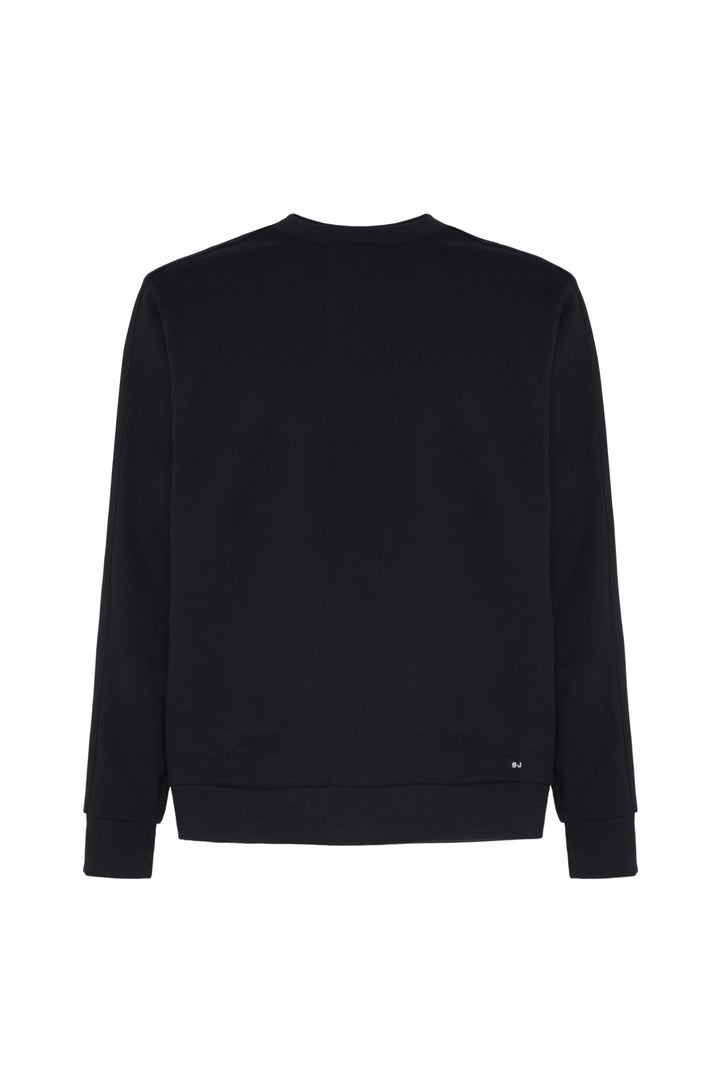 Felpa girocollo basic|Colore:Nero