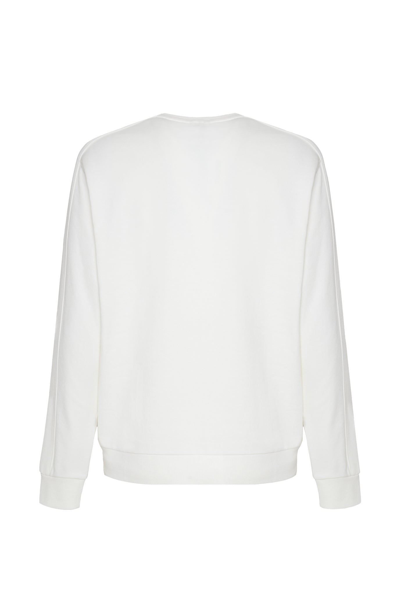 Felpa girocollo basic|Colore:Off white