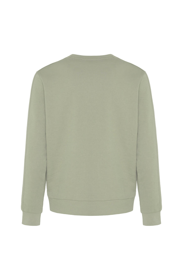 Felpa girocollo basic|Colore:Salvia