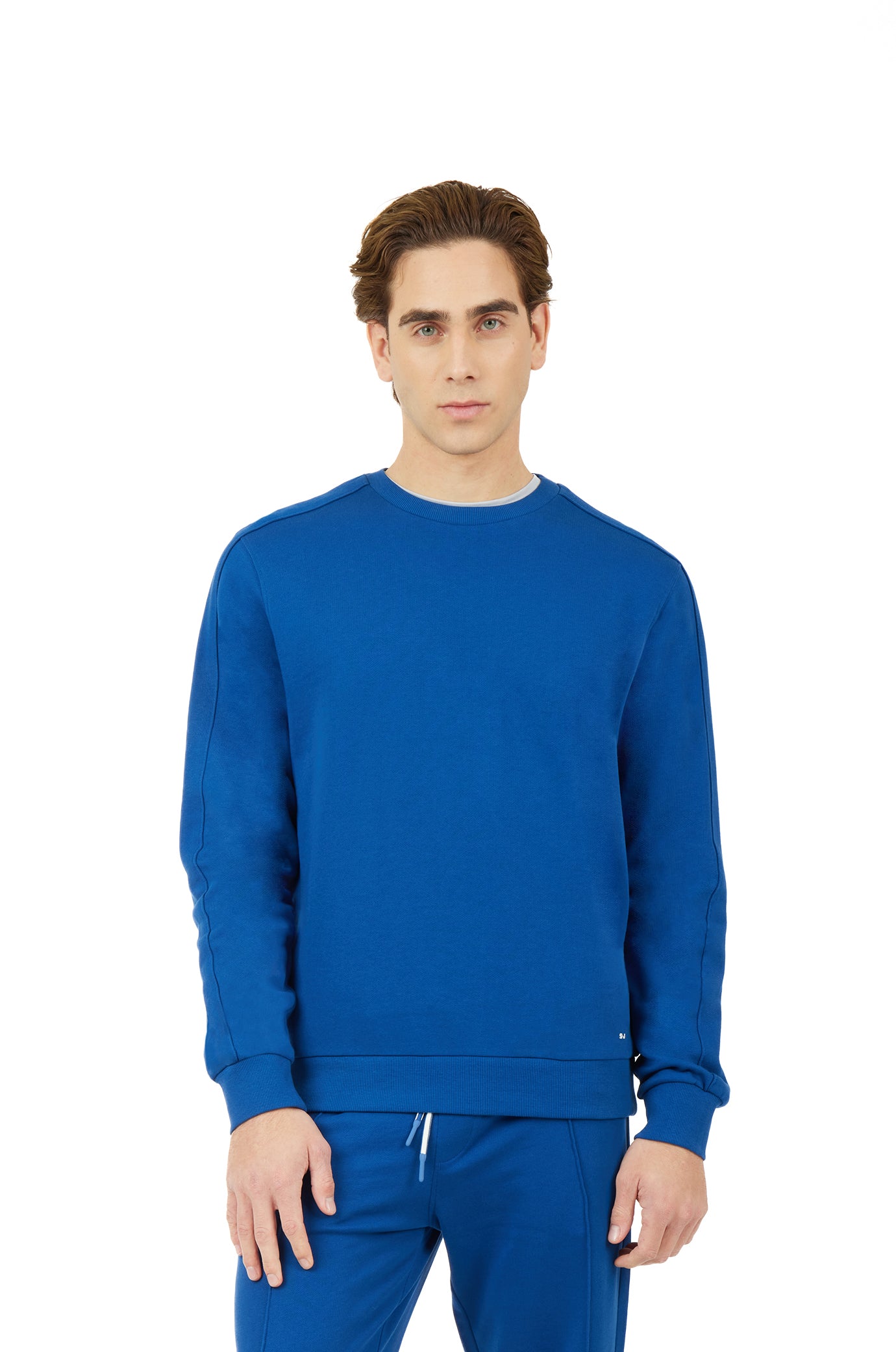Felpa girocollo basic|Colore:Royal