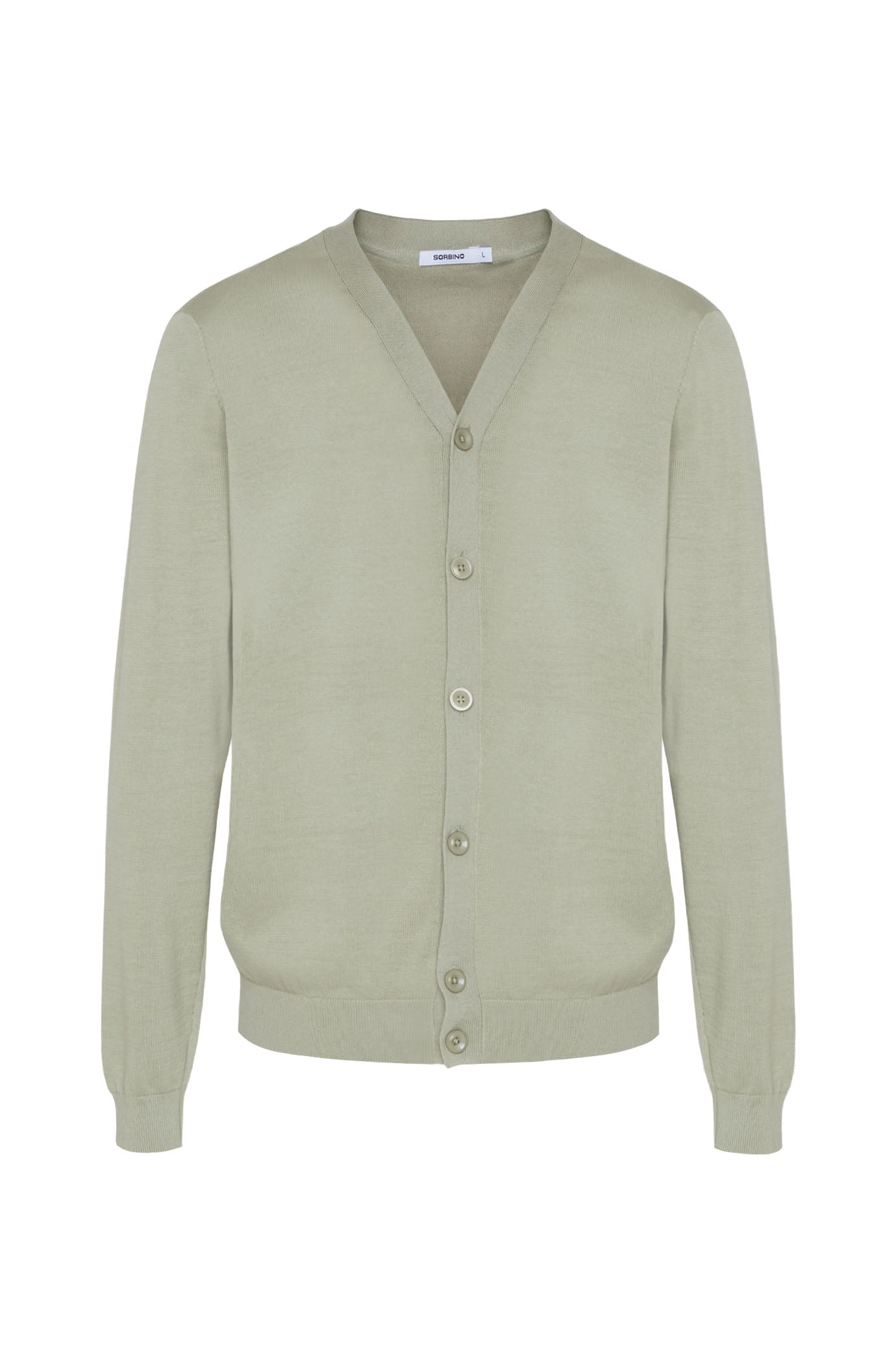 Cardigan in cotone basic|Colore:Salvia