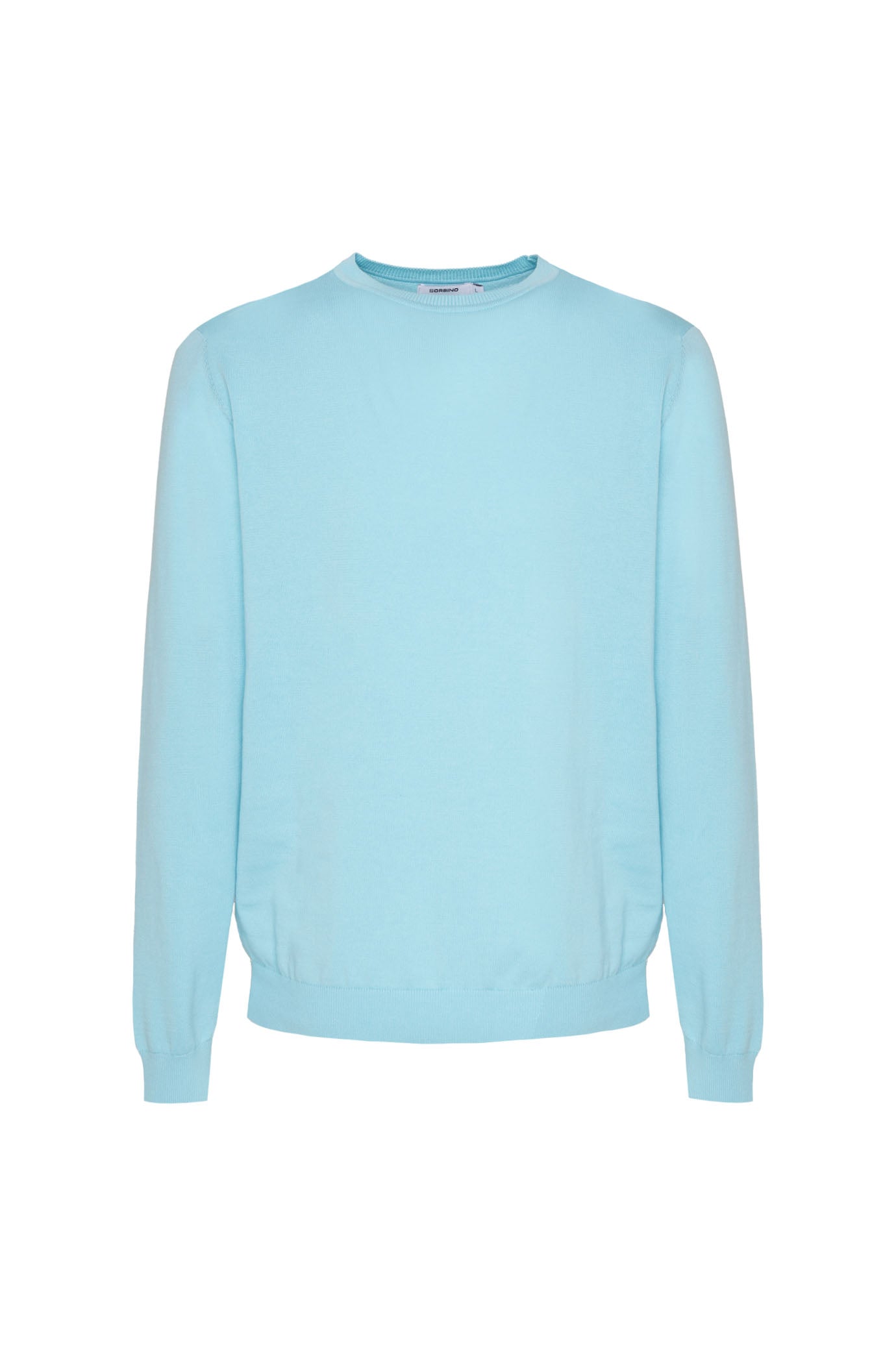Pullover in cotone basic|Colore:Azzurro