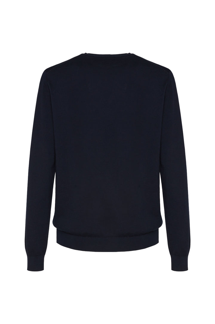 Pullover in cotone basic|Colore:Blu/navy