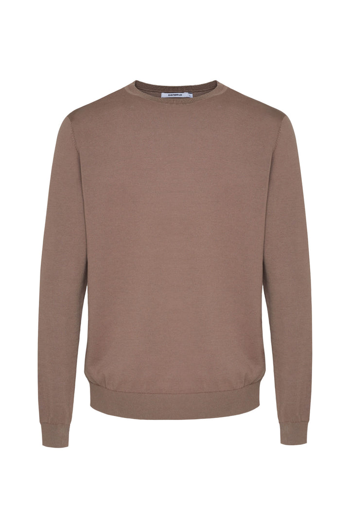 Pullover in cotone basic|Colore:Fango