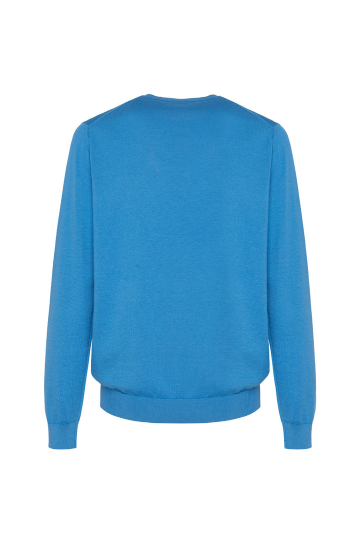 Pullover in cotone basic|Colore:Oceano