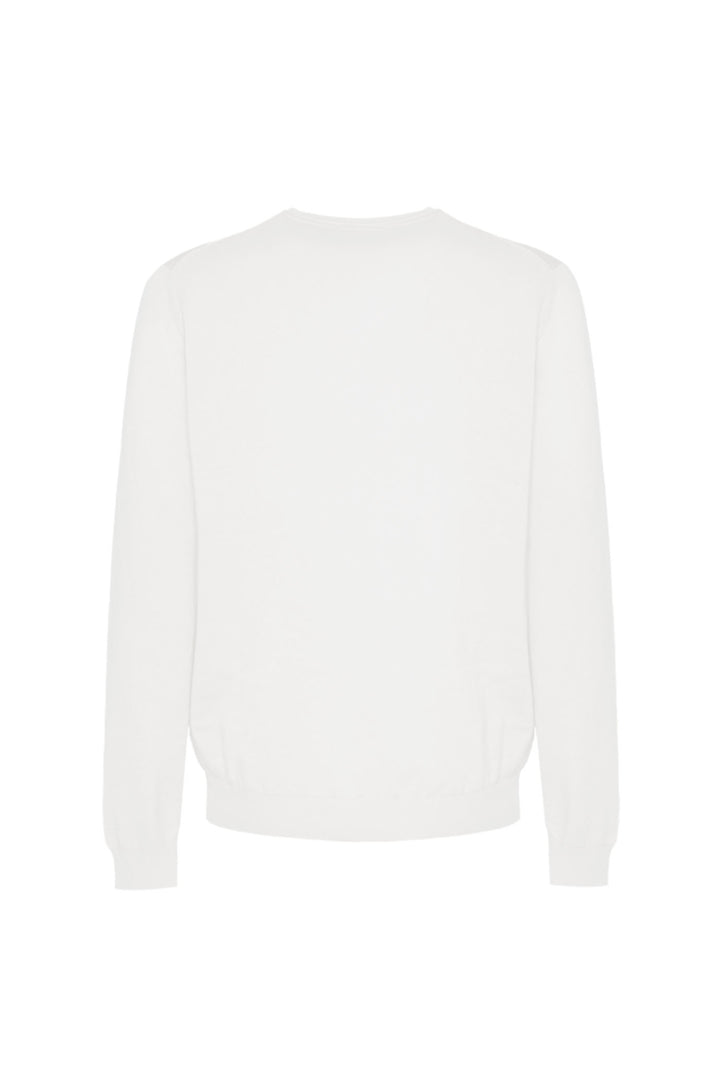 Pullover in cotone basic|Colore:Off white