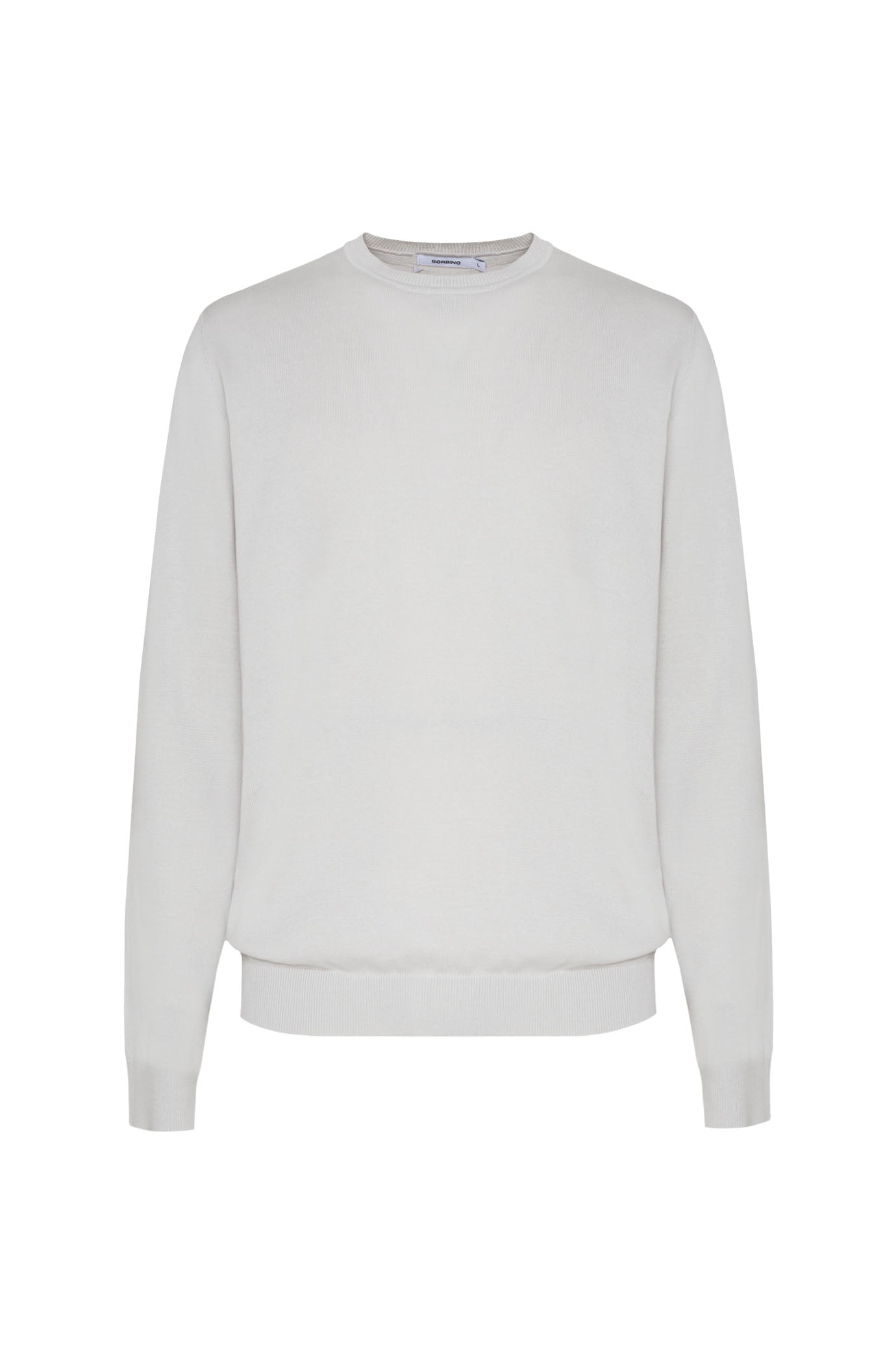 Pullover in cotone basic|Colore:Perla