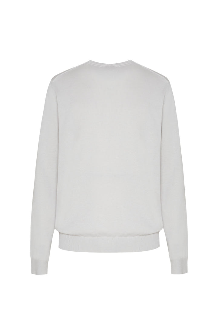 Pullover in cotone basic|Colore:Perla