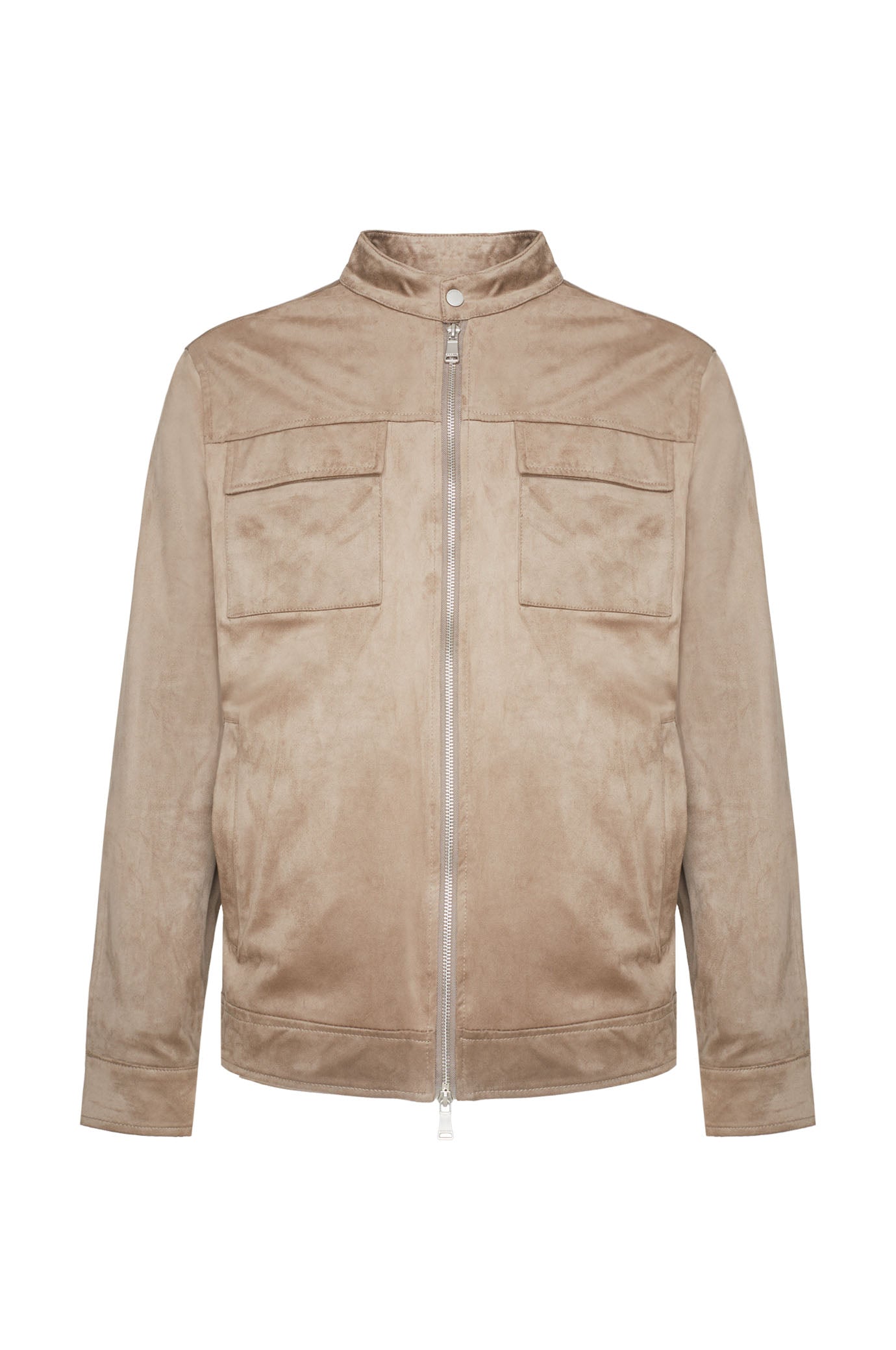 Giubbotto bomber scamosciato|Colore:Fango