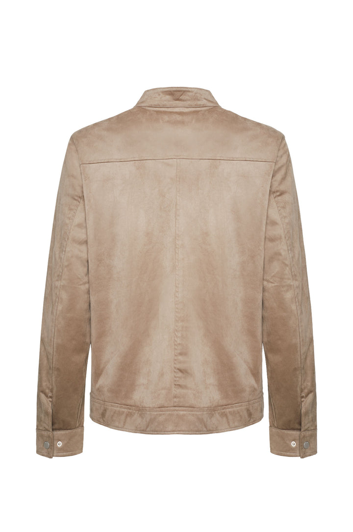 Giubbotto bomber scamosciato|Colore:Fango