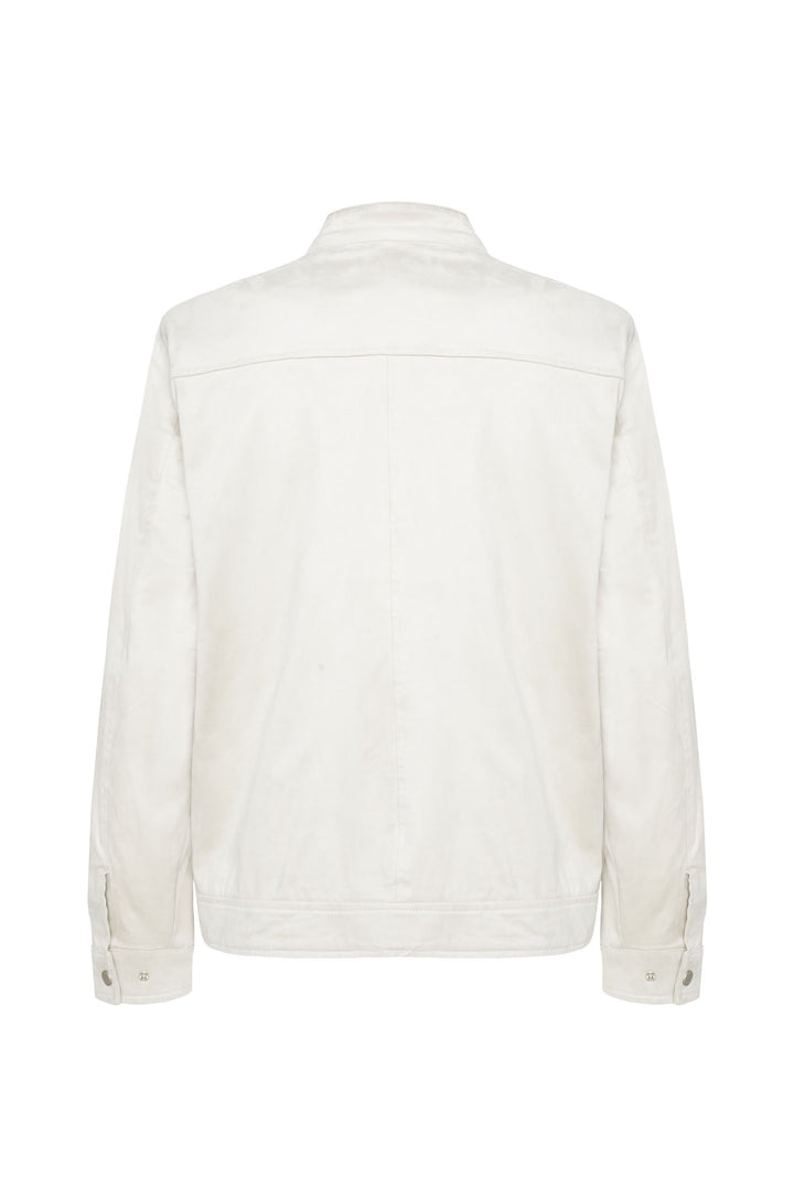 Giubbotto bomber scamosciato|Colore:Pietra