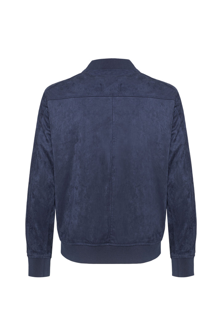 Giubbotto bomber leggero scamosciato|Colore:Blu/navy
