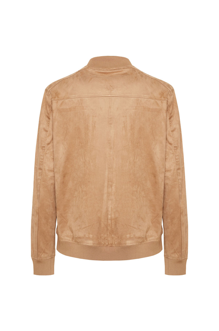 Giubbotto bomber leggero scamosciato|Colore:Cuoio