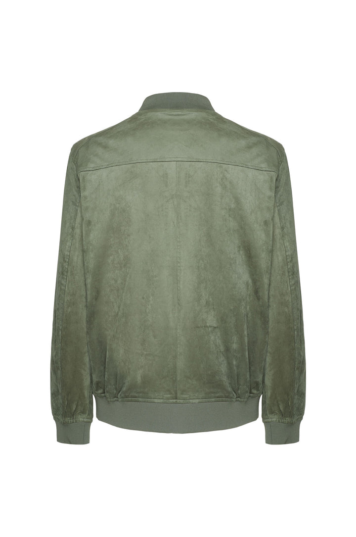 Giubbotto bomber leggero scamosciato|Colore:Muschio