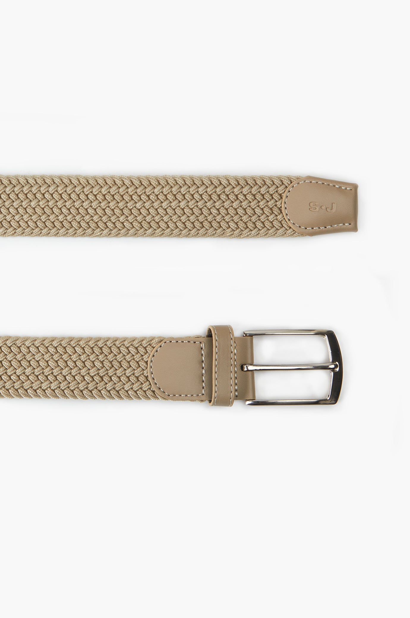 Cintura con struttura intrecciata elastica|Colore:Beige