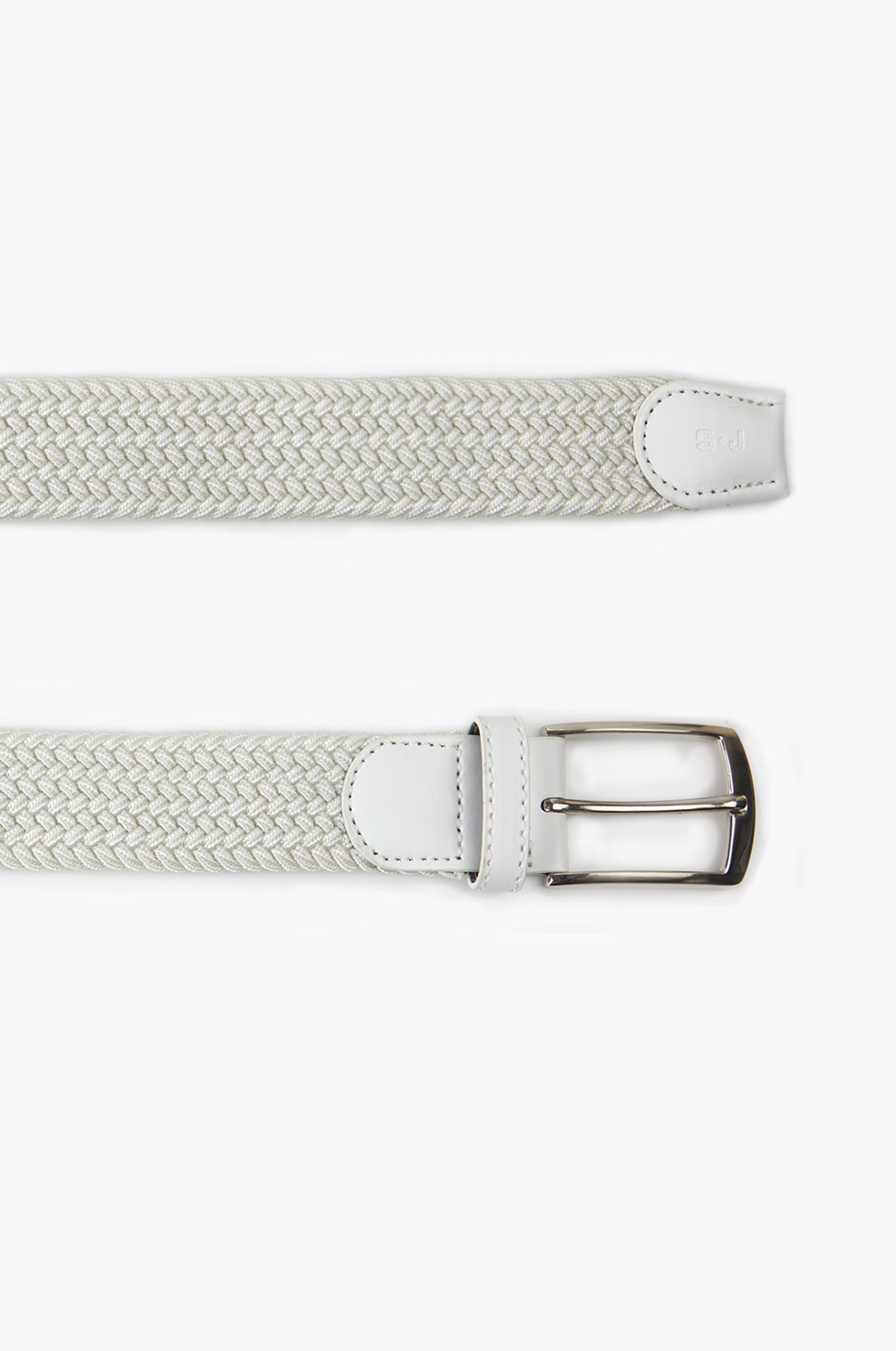 Cintura con struttura intrecciata elastica|Colore:Bianco