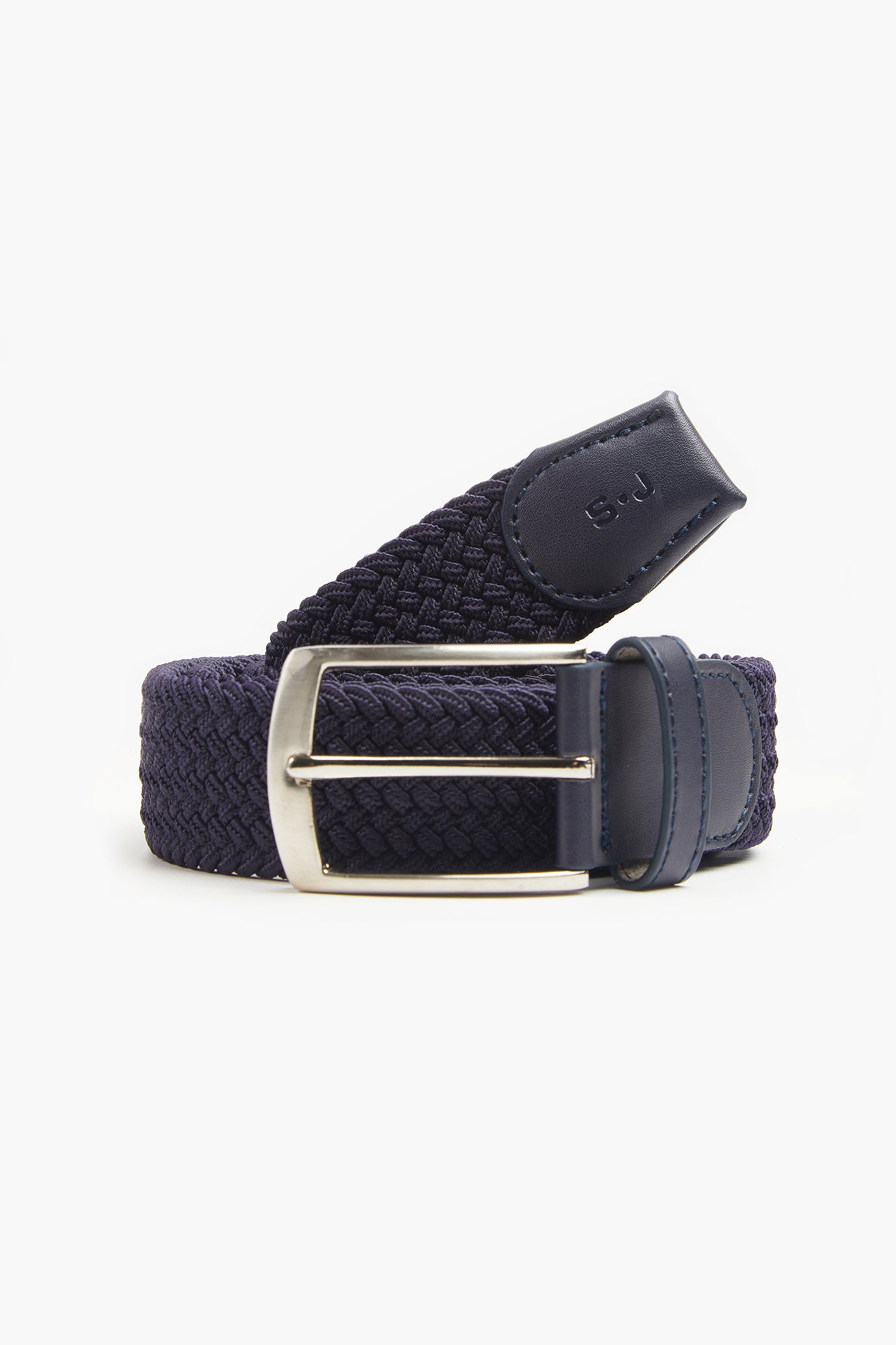 Cintura con struttura intrecciata elastica|Colore:Blu