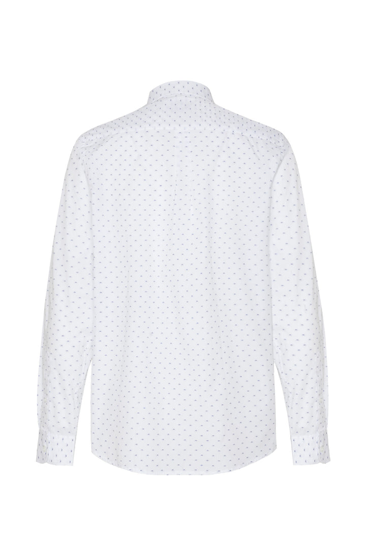 Camicia regular fit micro fantasia|Colore:Bianco