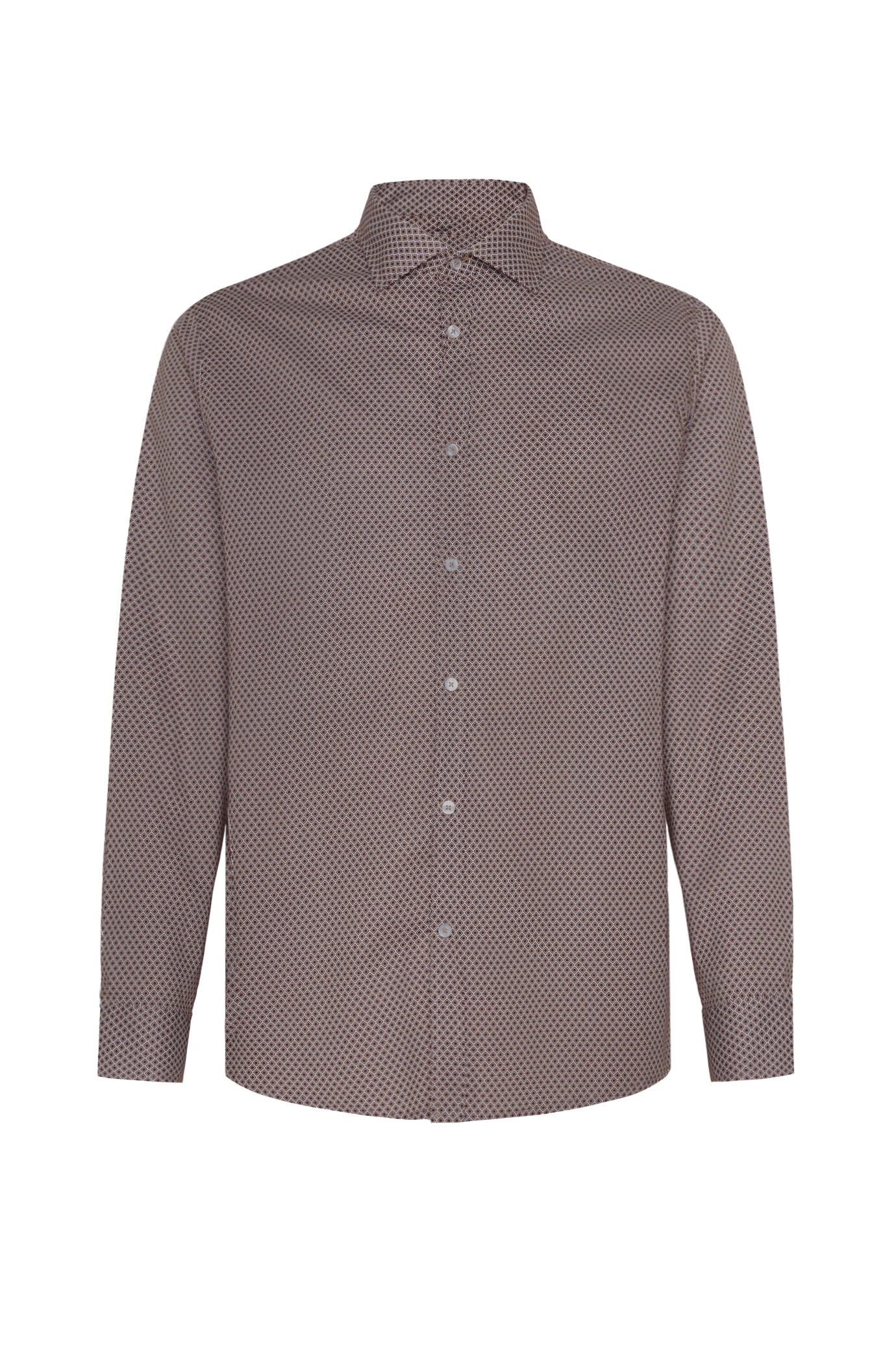 Camicia regular fit micro fantasia|Colore:Blu