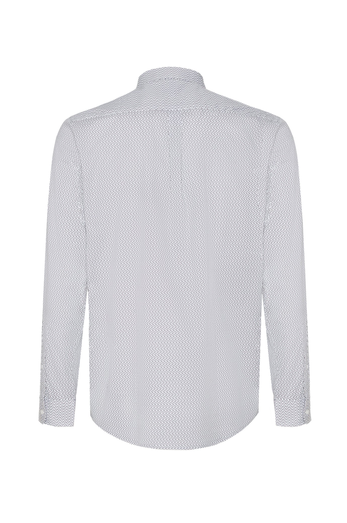 Camicia regular fit micro fantasia|Colore:Bianco