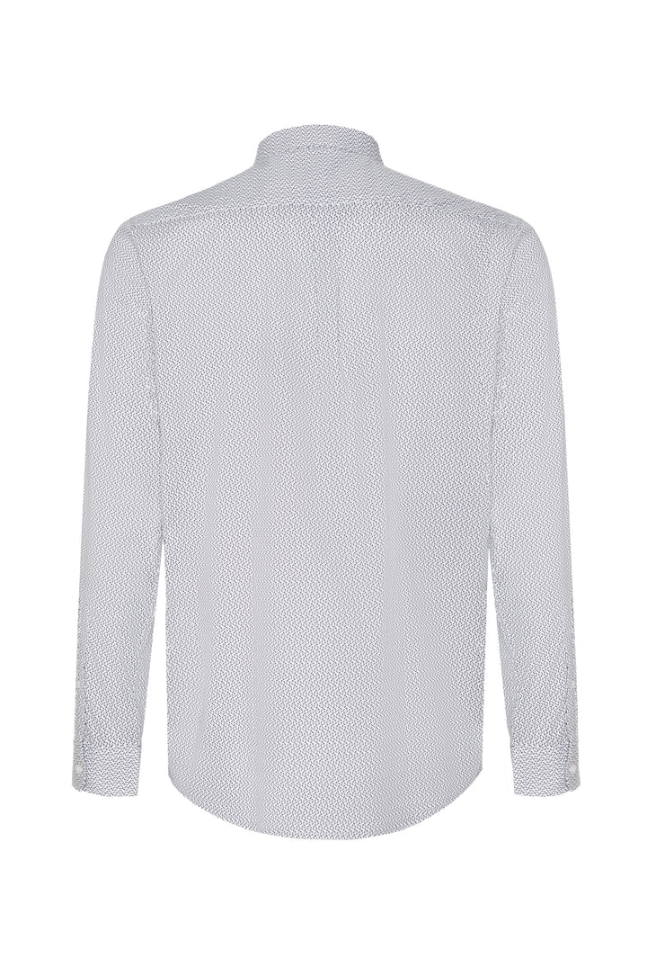 Camicia regular fit micro fantasia|Colore:Bianco