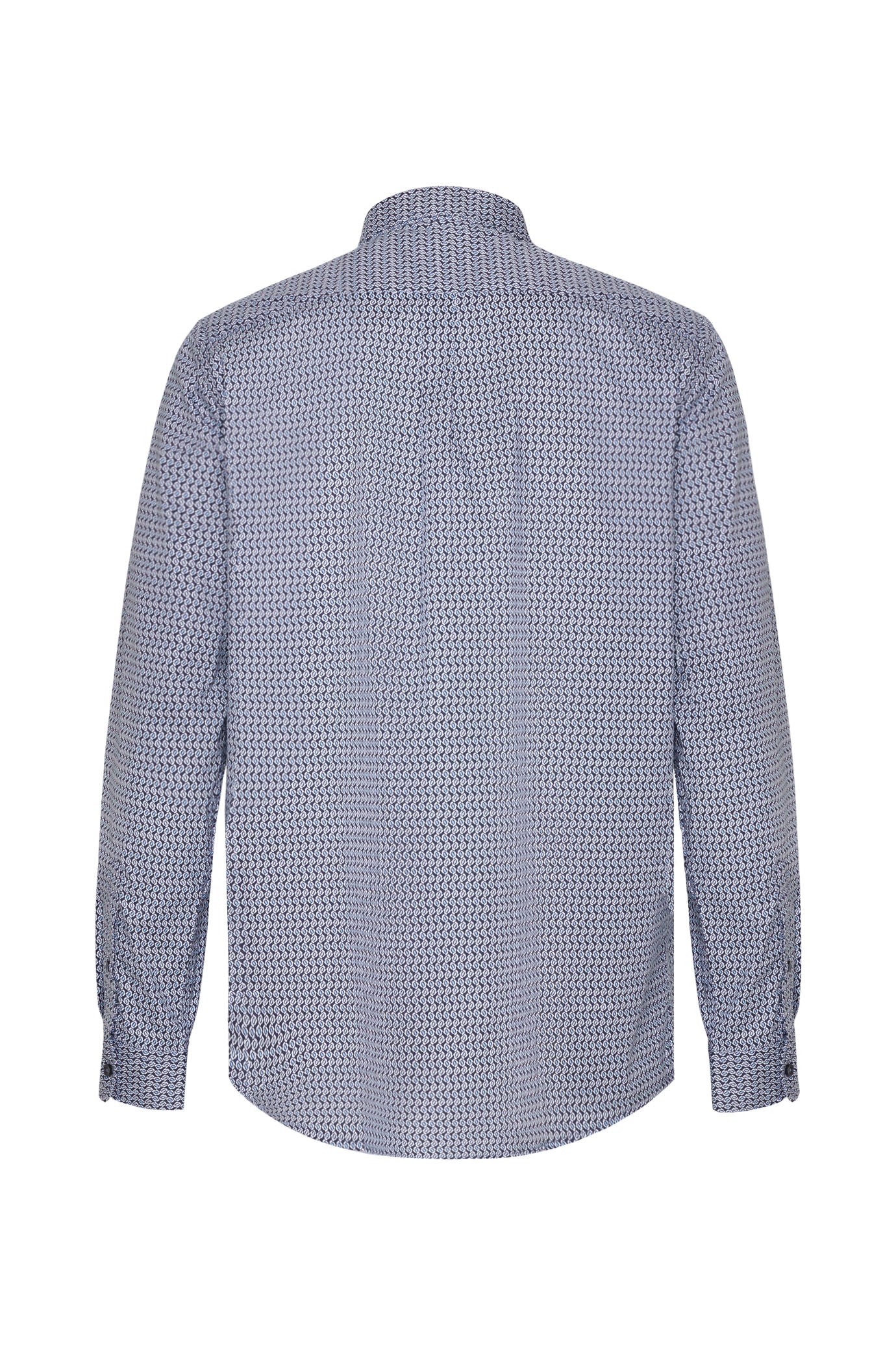 Camicia regular fit micro fantasia|Colore:Blu