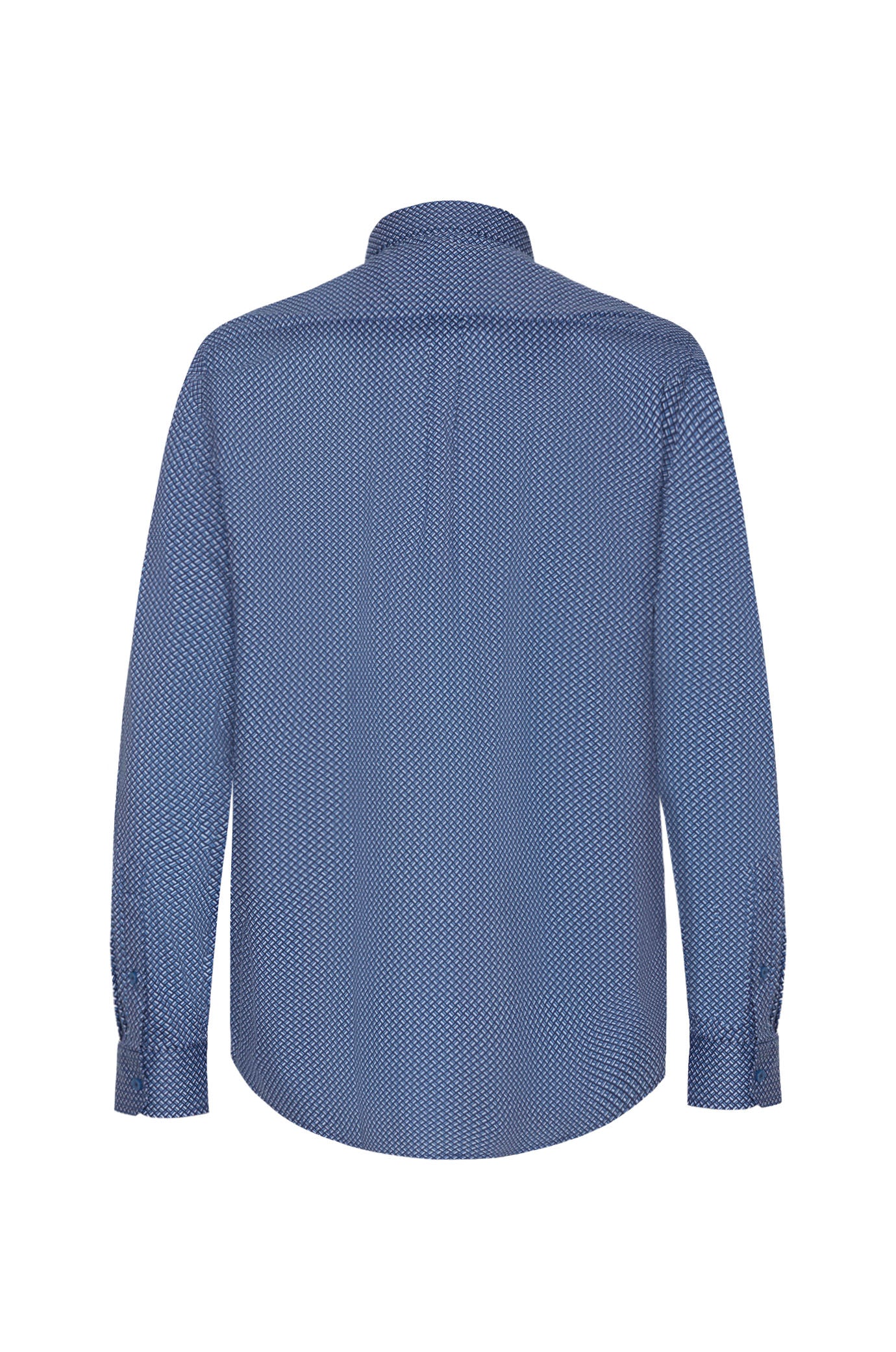Camicia regular fit micro fantasia|Colore:Blu