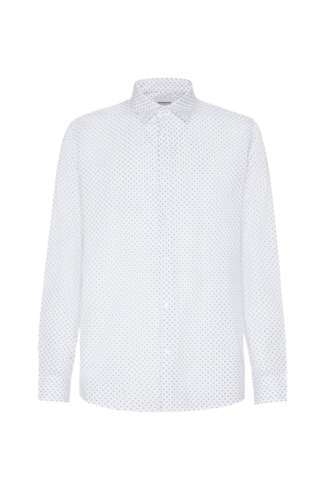 Camicia regular fit micro fantasia|Colore:Blu