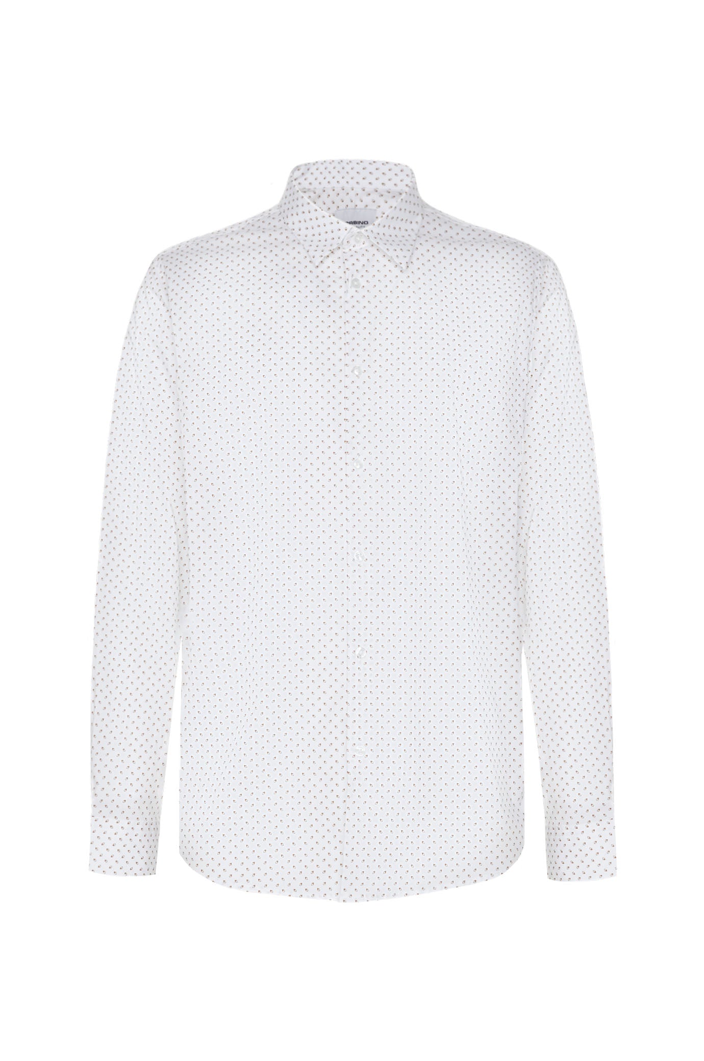 Camicia regular fit micro fantasia|Colore:Fango