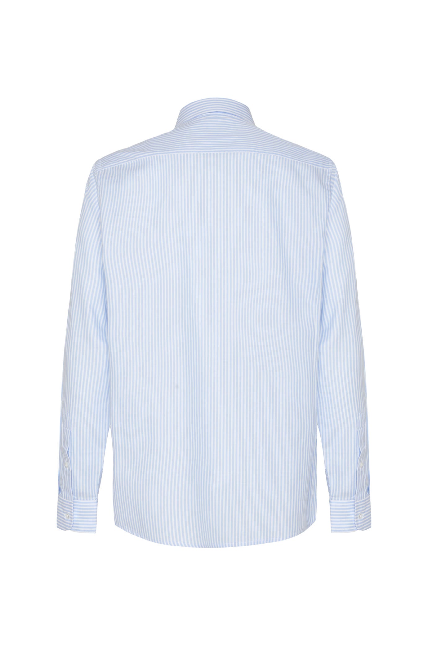 Camicia comfort fit a righe botton down|Colore:Celeste