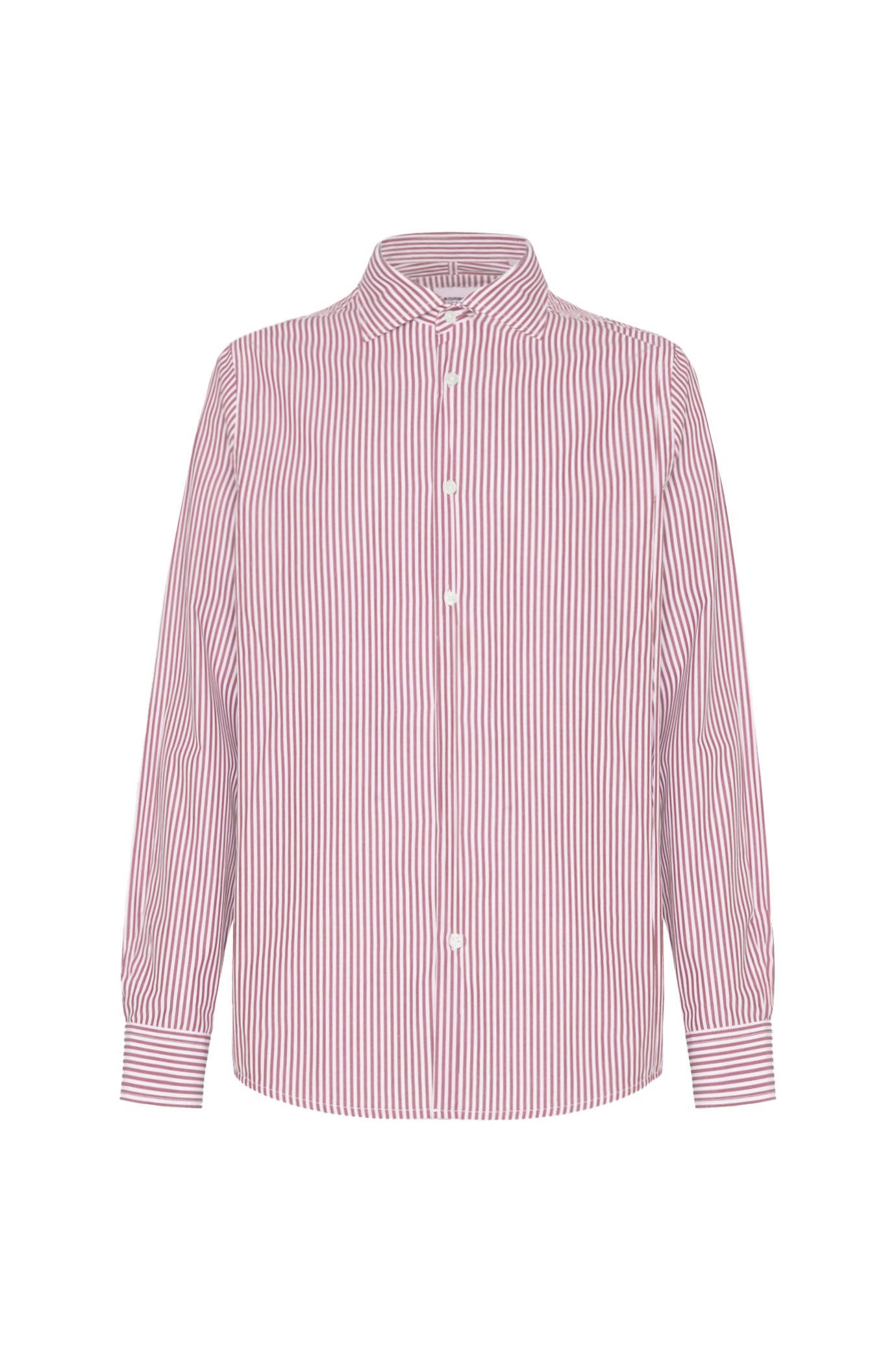 Camicia comfort fit a righe botton down|Colore:Rosso