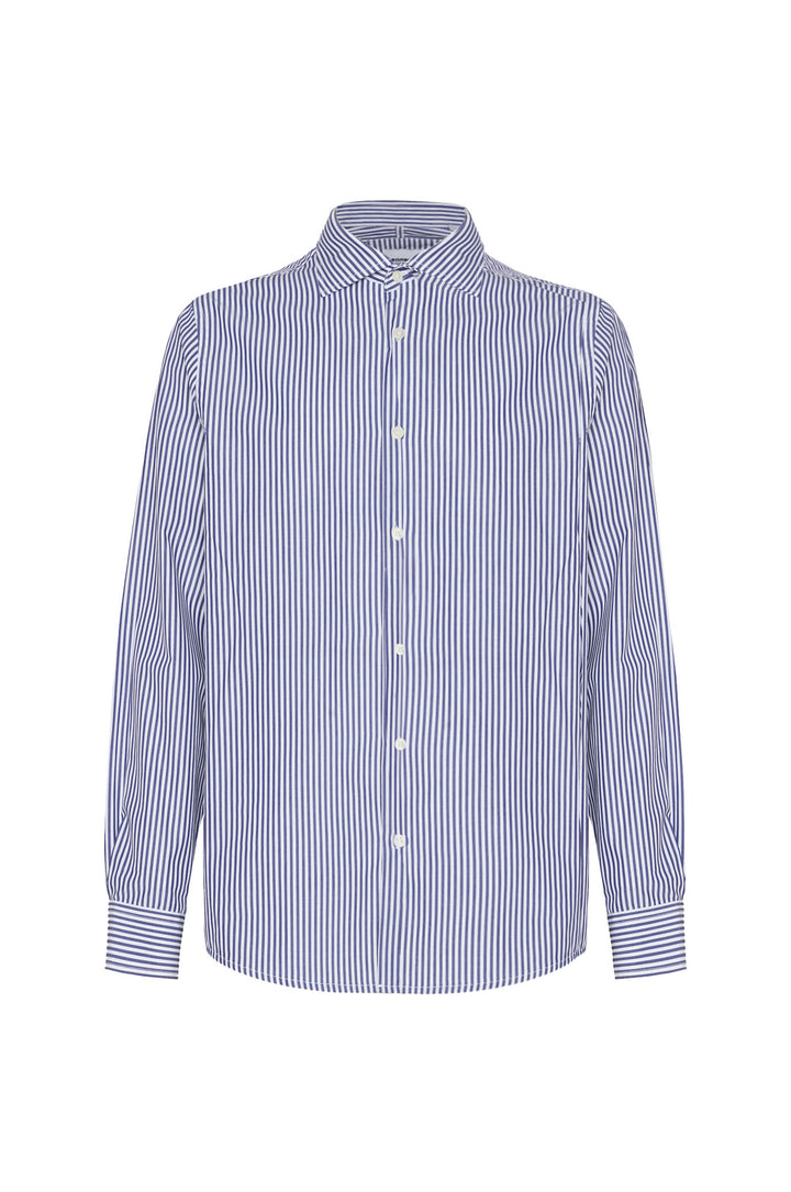 Camicia comfort fit a righe|Colore:Blu